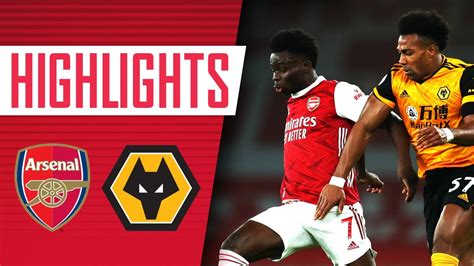 arsenal vs wolves highlights today